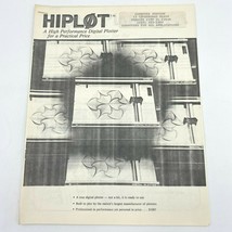 Vintage Hiplot Digital Computer Plotter Sales Brochure Copy 6 pgs with S... - $9.29