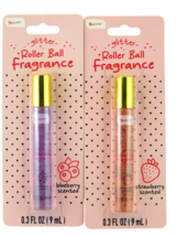 B.PURE GLITTER ROLLER BALL STRAWBERRY &amp; BLUEBERRY SCENT FRAGRANCE - $165.51 MXN+