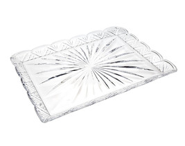 16&quot; Clear Rectangular Crystal Serving Tray - $1,033.88 MXN