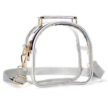 Women PVC Clear Crossbody Bags Stadium Approved Transparent Shoulder Phone Bag O - £18.39 GBP