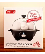 DASH EVERYDAY EGG COOKER - Rapid Electric Black 7 Egg Capacity 360 Watt Open Box - £13.22 GBP