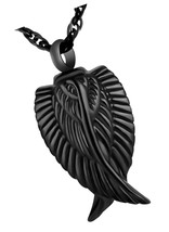 Angel Wing Cremation Necklace for Ashes Memorial Urn - £47.13 GBP