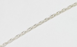 925 Sterling Silver 1.7 MM  rope chain by the foot - £11.50 GBP