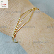 18 Kt, 22 Kt Hallmark Real Solid Yellow Gold Wire wrapped Bangle Bracelet - £1,457.92 GBP+