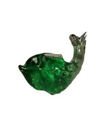 Handblown Porpoise Fish Figurine Glass Paperweight Art Green ea. Differ.... - $15.46 CAD