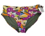 Time and Tru Womens 3XL Tropic Punch High Waist Bikini Swim Bottoms New - £10.32 GBP