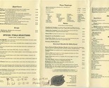 Pizza Kitchen Menu Northshore Knoxville Tennessee 1990&#39;s - $13.86