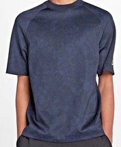 Nike NSW Moc Lux Shirt Mens S Small Dri Fit Shirt Obsidian Gold Short Sl... - $18.94