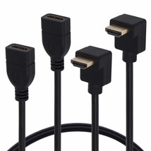 [2 Pack 0.95Ft High Speed Gold Plated Hdmi Extension Adapter Cable 90 De... - $15.19