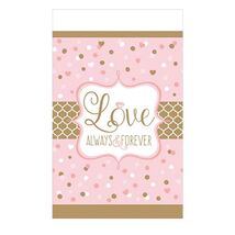 Love Always and Forever Bridal Table Cover Paper 54&quot; x 102&quot; Bachelorette... - $5.95