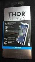 Tempered Glass for iPhone 7 8 Screen Protector Full Screen 9H+ White Border Full - £6.05 GBP