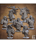 3D Printed Artisan Guild Vanguard Fighters Busts 28mm 32mm - $34.51 CAD+