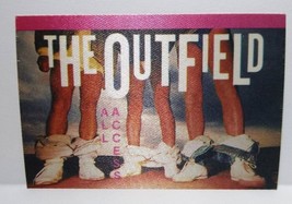 The Outfield Bangin On My Heart Tour Backstage Pass 1987 Pop Rock Vintage Cloth - £17.99 GBP