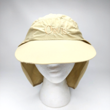 Vtg Orvis Fly Fishing Cap Long Bill 5 Panel Hat Khaki Sun Shade Spell Ou... - $76.91