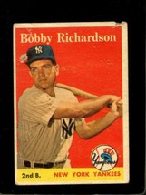 1958 Topps #101 Bobby Richardson Fair Yankees *NY0594 - £6.88 GBP