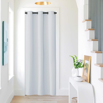 Door Curtain 80 Inches Length, Room Darkening Privacy Doorway Drape Ea - $46.52