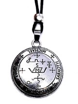 Archangel Michael Necklace Pendant Talisman Sigil Evocation Beaded Cord - £10.66 GBP