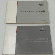 2012 Nissan Versa Owners Manual Set OEM C02B63007 - $17.98