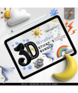 3D Collection Stickers Bundle (Weather) - £2.26 GBP