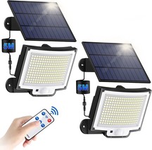 Solar Outdoor Lights Motion Sensor [3 Modes/228LED] Solar Flood Lights Dusk Dawn - £15.70 GBP