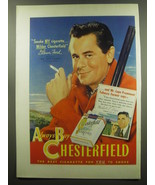 1949 Chesterfield Cigarettes Ad - Glenn Ford - Smoke My Cigarette - $18.49