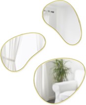 Brass Umbra Hubba Pebble Mirrors, 3 Pc. Set. - $42.93