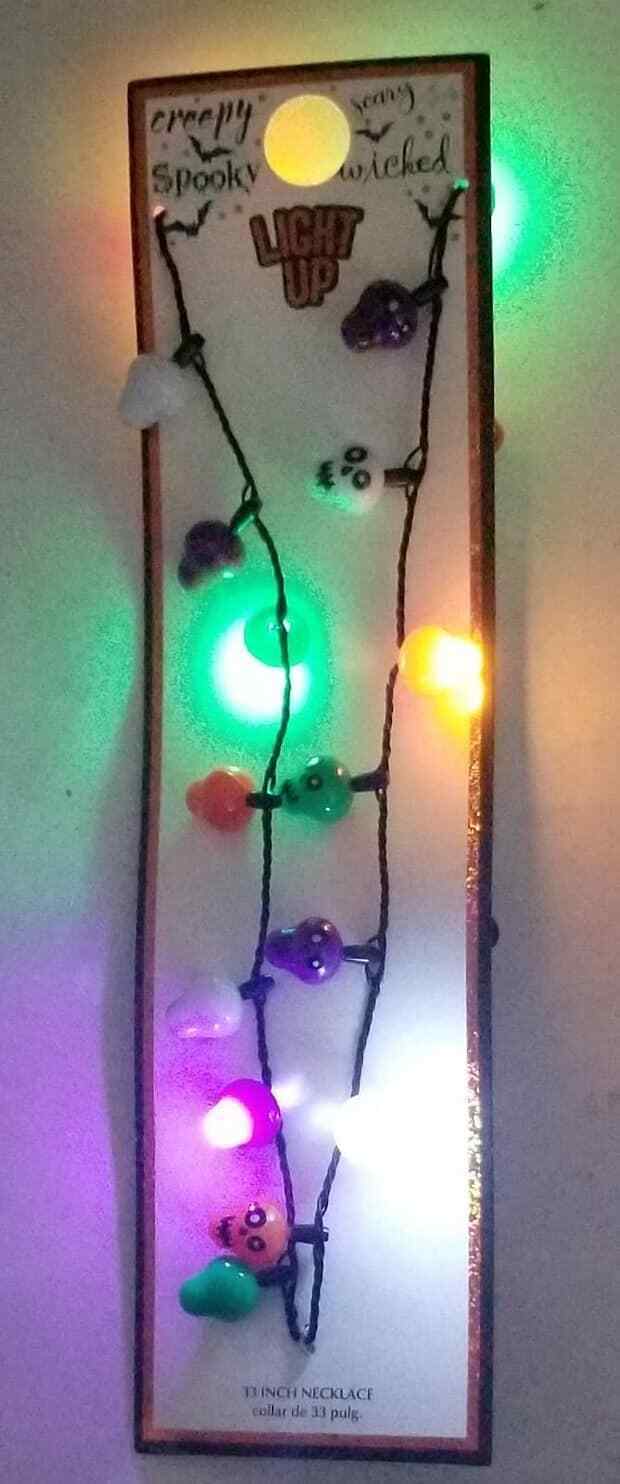 Creepy, Spooky, Scary, Wicked Light UP 33 Inch Necklace (LOC TUB L-46) Item image 4