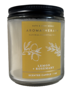 Bath &amp; Body Works Aromatherapy Lemon Rosemary Single Wick Scented Candle... - $21.84