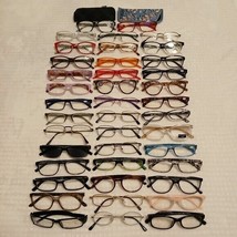 Lot Of 41 Women&#39;s +2.50 Fashion Casual Reading Glasses Various Colors - $44.55
