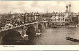 London Bridge England Black White Postcard - £6.63 GBP