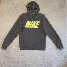 Nike Hoodie Adult Medium Gray Volt Pullover Hooded Sweatshirt Spell Out Men - £10.53 GBP