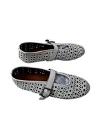 Beauty Cry Women&#39;s White Ballet Flats Mary Jane Buckle Strap Perforated 10 - $515.06 MXN