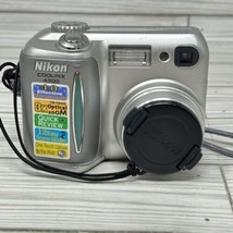 NIKON Coolpix 4300 Silver Compact Digital Camera and Battery Tested Works - £23.18 GBP