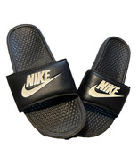 Nike Benassi Just Do It Men&#39;s Athletic Sandals Size 8 M Black &amp; White - $17.97