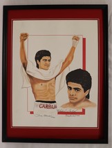 Michael Carbajal Signed Framed 16x20 Lithograph 1990 Rudy Edwards 616/1000 - $173.24