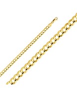 Genuine 14k Yellow Gold 5.7mm Light Cuban Men&#39;s Chain 8&quot; Men&#39;s Bracelet - $1,300.37 CAD