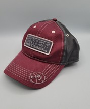RMEF Trucker Hat Maroon/Gray Embroidered Adjustible Hunting Is Conservation - £13.26 GBP