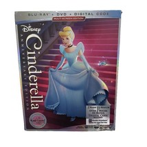 Disney Cinderella Anniversary Edition Blu-ray + DVD + Digital Code Slip ... - £13.61 GBP
