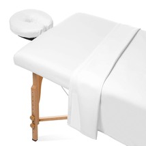 Saloniture 3 Piece Microfiber Massage Table Sheet Set Premium Facial Bed... - $37.77