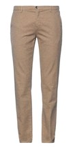 Yan Simmon Camel Cotton Men&#39;s Casual Italy Pants Trouser Sz US 42 EU 56 Fit Slim - £110.34 GBP