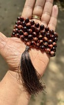 8 mm Rnd 108+1 Beads Original Red Tigers Eye Jaap Rosary, Japa Mala Energized - £21.92 GBP