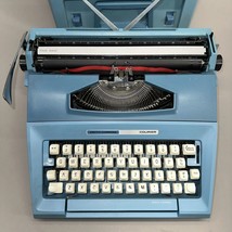 Original Vtg Smith Corona Courier Blue Portable Manual Typewriter Please... - £113.78 GBP