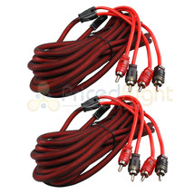 2 Pack 16FT 2 Channel RCA Audio Cable Dual Male Connect Noise Rejection ... - $43.99