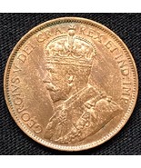 1913 Canda One Cent 1c King George V Coin Condition Uncirculated Red - £14.80 GBP