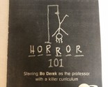 2001 Horror 101 Print Ad Advertisement Tv Guide Bo Derek TPA21 - £4.72 GBP