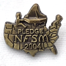 National Fraternity Of Student Musicians NFSM Pin Piano Brass 2004 - $10.00