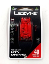 Lezyne KTV Drive+ Bicycle Tail Light, 40 Lumen, Black - $36.99