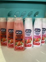 (6) VO5 Moisturizing Shampoo &amp; Conditioner Strawberries &amp; Creme 12.5 fl oz - £15.56 GBP