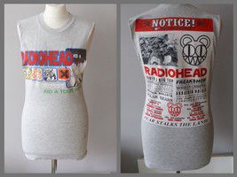 2000 Radiohead Reworked Kid A Shirt, Radiohead Kid A tour t-shirt, Thom Yorke - £177.76 GBP