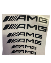 6x Curve AMG Vehicle Brake Caliper Heat Resistant Decal Stickers Race Sp... - $4.90